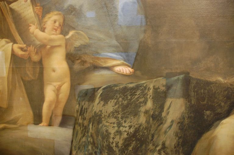 prima del resturo, prime prove di pulitura